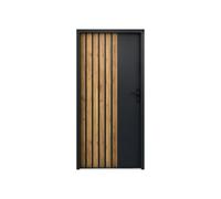 Vente-unique - Cobrita Front Door - Metal Anthracite Grey 95.1 cm x 9 cm | Trendy matte surface | Environmentally friendly product