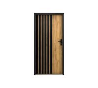 Vente-unique - Cobrita Front Door - Metal Natural Light 95.1 cm x 9 cm | Trendy matte surface | Environmentally friendly product