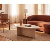 Vente-unique Coffee Table - Travertine Effect - ISENORA in Beige Vente-unique Beige