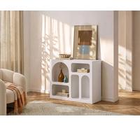 Vente-unique Console Table With 5 Recesses - White - LUELA Vente-unique White