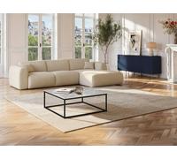 Vente-unique Designer Coffee Table - Marble & Metal - White & Black - ARETHA Vente-unique Black