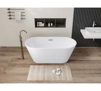 Vente-unique Designer Freestanding Bathtub - 150 X 70 X 58 Cm - White - 201 L Vente-unique White 150 X 70 X 58 Cm