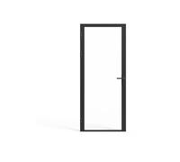 Vente-unique Door Set - Reversible - Aluminium & Safety Glass - 204 x 93 cm - Loxton
