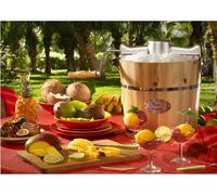 Vente-unique Electric Ice Cream Maker - 3.5 L - Wood - GIVRETO in Light Oak Vente-unique Light Oak
