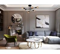 Vente-unique FLOWERA Metal Ceiling Light - 3 Arms - W. 64 Cm X H. 30 Cm - Black Vente-unique Black