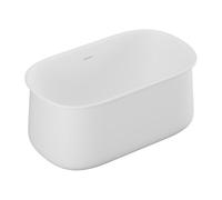 Vente-unique - Freestanding Bathtub - Matt White - 130 x 74 x 60 cm - 195 L - Caldria