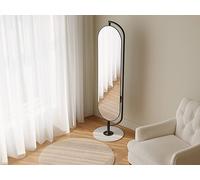 Vente-unique Freestanding Metal Mirror With Storage & Hooks - L44 X H169 Cm in Black Vente-unique Black