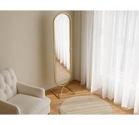 Vente-unique Freestanding Metal Swivel Mirror - L45 X H171 Cm - Gold - ASATU Vente-unique Gold