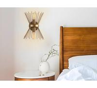 Vente-unique KIRPI Wired Metal Wall Light - H. 33 Cm - Gold Vente-unique Gold