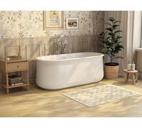 Vente-unique Matte White Freestanding Bath - 63 X 29 X 60 Cm - 62 Gal - CALDRIA Vente-unique White 63 X 29 X 60 Cm