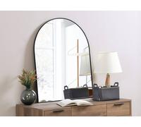 Vente-unique Metal Arch Mirror - W.65 X H.80 Cm - Black - MAILEN Vente-unique Black