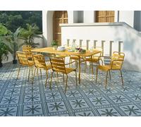 Vente-unique Metal Garden Table L.160 Cm - Mustard Yellow - MIRMANDE By MYLIA Vente-unique Mustard