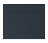Vente-unique Motorised Grooved Effect Sectional Garage Door - Anthracite - NORIA in Dark Grey Vente-unique Dark Grey