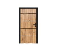 Vente-unique - Naxara Front Door - Metal Natural Light 97.5 cm x 9.2 cm