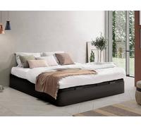 Vente-unique Ottoman Bedframe - 180 X 200 Cm - Matt Black - HESTIA By YSMÉE | Size: Double Vente-unique Black Double