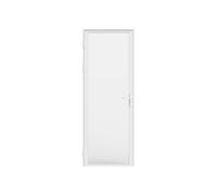 Vente-unique Reversible Aluminium & Frosted Tempered Glass Door Set - H204 X W73 in White Vente-unique White