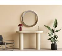 Vente-unique Round Aluminium Wall Mirror - D. 90 Cm - Chrome - ZIRYA in Silver Vente-unique Silver