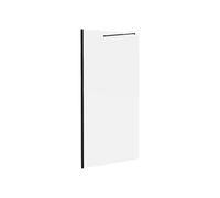 Vente-unique - Shower Screen Side Wall Italian Shower - Anti-limescale Glass 8 mm - 120 x 200 cm - Matte Black - Daren