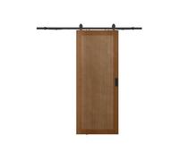 Vente-unique - Sliding Door with Rail - MDF & Wood - Dark Wood - 205 x 63 cm - Sandora