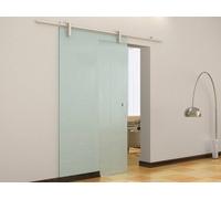 Vente-unique Sliding Door With Surface-Mounted System CLEAVER - H205 X W83 Cm in Clear Vente-unique Clear