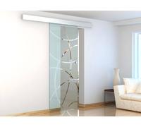 Vente-unique Sliding Door With Surface-Mounted System - H205 X W83 Cm - Frosted in Clear Vente-unique Clear