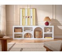 Vente-unique TV Stand With 7 Recesses - White - LUELA Vente-unique White