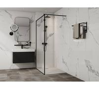 Vente-unique Ultra-Slim Trimmable SMC Resin Shower Tray for Surface Or Recessed in White | Size: 1200mm x 800mm Vente-unique White 1200mm x 800mm