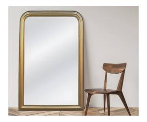 Vente-unique Vintage-Style Wood Frame Mirror - L 80 X H 110 Cm - Paulownia Wood in Gold Vente-unique Gold