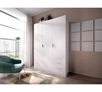 Vente-unique Wardrobe With 3 Doors & 3 Drawers - L121 Cm - White - LISTOWEL Vente-unique White