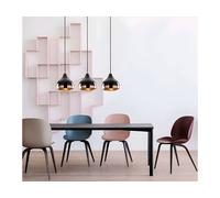Vente-unique YILDO Height-Adjustable Metal Hanging Lamp - 3 Shades - W. 67 X H in Black Vente-unique Black