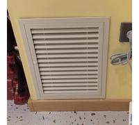 Vented Access Panel for Attic and Bathroom, Aluminum Alloy Inspection Door, Magnetic Cover for Electrical and HVAC Duct Wiring Repairs