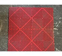 Vented Durable Modular Interlocking Flooring Tiles - Garage, Showroom, Outdoor (Grey, 125 Tiles (20 Square Meter))