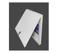 Vented Electrical Panel Cover with Lock, Removable Bottomless Metal Enclosure for Fuse Box, Junction Box, Wall Mount(Inner Diameter 27x23cm)