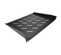 Vented Fixed Cantilever Shelf 1U 250mm Deep Black for 19 inch Data Cabinet Rack