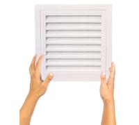 Vented Louvered Access Panel 10x10 12x12 16x16 - Plumbing Inspection Cover with Grille Filters for Attic Ceiling Hatch (430x430mm/17.2x17.2in)