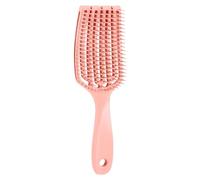 Vented Massage Hair Brush, Highly Elastic Hollow Detangler Brush Hair Brush Without Tugging High Elastic Back Claw Design Gentle Scalp Massage Bend Ventilation For Straight, Curly & Wet Hair