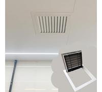 Vented Square Access Panel for Drywall, Concealment Plumbing Access Door with Filter, Heat Dissipation Wall Ceiling Mounted Inspection Cover(10x12in(250x300mm))