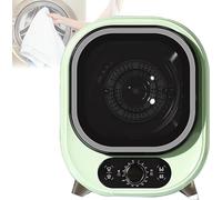 Vented Tumble Dryer, Front Tumble Dryer Filter lint dust 0-200 minutes Timer Hot cold air 3D drying Overheat Protection 35dB silent Compact Clothes Spin Dryer (Color : Green) Star of Light