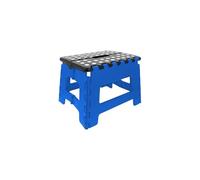 VENTEO - Folding and Portable Step Stool with Handle - Multi-Use - Non-Slip - Withstands up to 150 kg Load - 27 cm Height, Blue