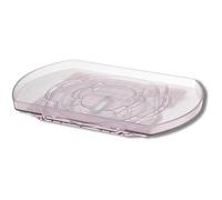 Venteo Smart Spin Rotating Fridge Organiser with Suction Cup Attachment - 360° Rotating Tray - Reinforced PVC Transparent