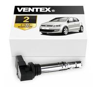 VENTEX® Ignition Coil Pack VXS1716 Compatible with VW Audi SEAT Skoda 1.2 1.4 1.6 A1 A3 Polo Golf Ibiza Fabia