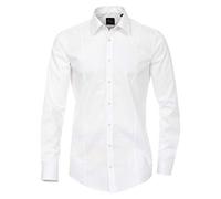 Venti Men's Classic Long Body Fit- regular Shirt - White - Weiß (0 weiß) - 40 (Brand size: 40)