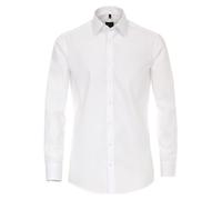 Venti Men's Classic Long - regular Shirt - White - Weiß (0 weiß) - 43 (Brand size: 43)