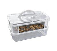Ventilated Breeder - Transparent Larval Shell, Sustainable Feeding Tower, Reptile Food Production, Easy Sorting Function, Hobby Science Equipment, Rectangular Mould for R