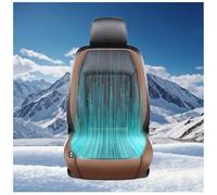 Ventilated Car Seat Cover 12V-24V with 24 Turbo Fans, 3 Cooling Air Speeds, Cooling Pad for Car Seat for Car SUV Truck Universal Fit,Brown-24V