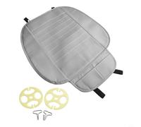 Ventilated Car Seat Cushion with PU Leather and Massage Effect for Driving Comfort (Gray)
