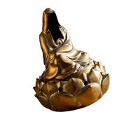Ventilated Ceramics Face Less Buddh Incenses Holders Lotuses for Even Aromatherapys Spread Enhancing Room Ambiances and Relaxation
