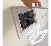 Ventilated Fuse Box Cover Cabinet WallMounted Breaker Panel Decorative Indoor Distribution Box Fits 1024 Inch Sizes (16x14in/40x35cm)