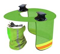 Ventilated Hard Hat - Full Brim Sun Shield, Comfortable Fit Safety Gear with Solar Hard Hat Fan, Shade Protection for Construction, Outdoor Work Accessory for Men, Women Workers Professionals Use