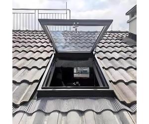 Ventilated Manual Skylight with Solar Protective Film for Attic Sunroom - Energy-Efficient Solution for Home Basements and Roof Spaces